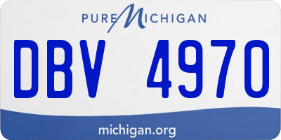 MI license plate DBV4970