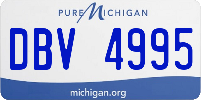MI license plate DBV4995