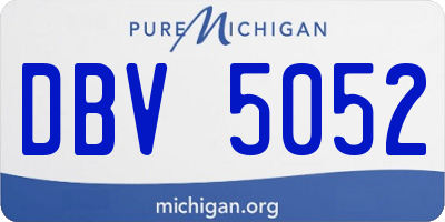 MI license plate DBV5052
