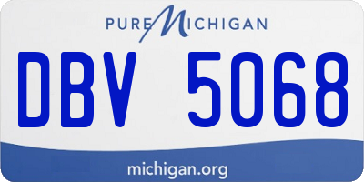 MI license plate DBV5068