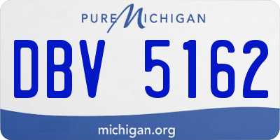 MI license plate DBV5162