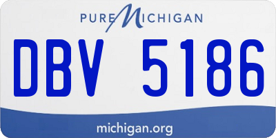 MI license plate DBV5186