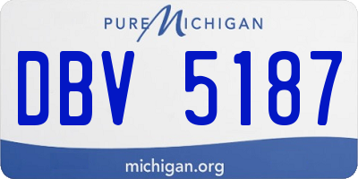 MI license plate DBV5187