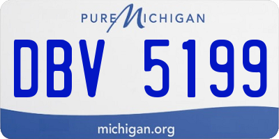 MI license plate DBV5199