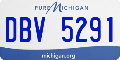 MI license plate DBV5291