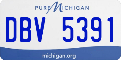 MI license plate DBV5391