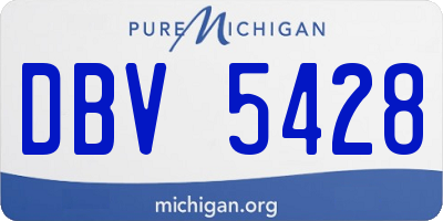 MI license plate DBV5428