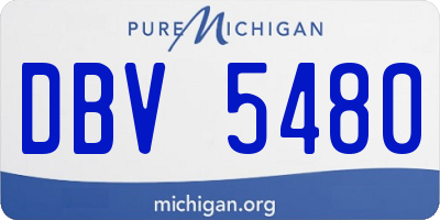 MI license plate DBV5480