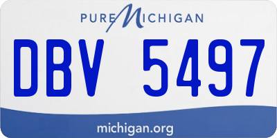 MI license plate DBV5497