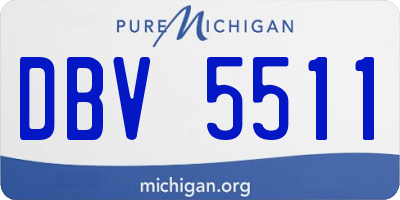 MI license plate DBV5511