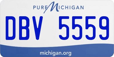 MI license plate DBV5559