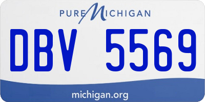 MI license plate DBV5569