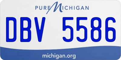 MI license plate DBV5586