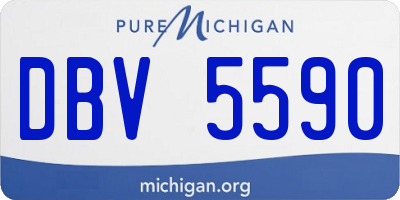 MI license plate DBV5590