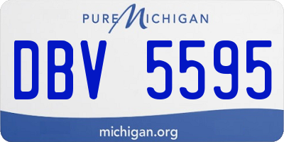 MI license plate DBV5595