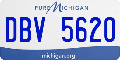 MI license plate DBV5620