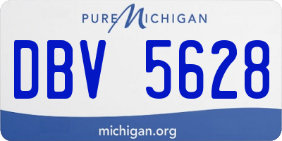 MI license plate DBV5628