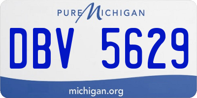 MI license plate DBV5629