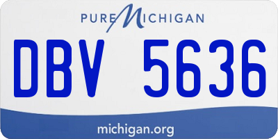 MI license plate DBV5636