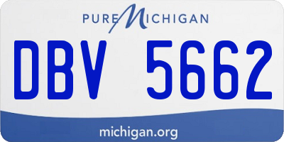 MI license plate DBV5662