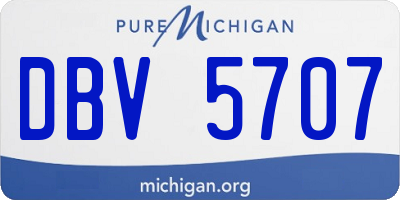 MI license plate DBV5707