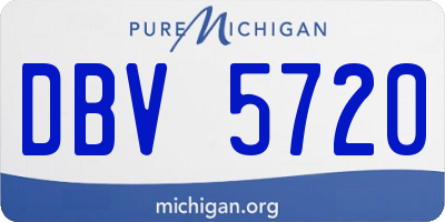 MI license plate DBV5720