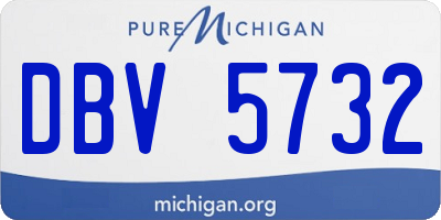 MI license plate DBV5732