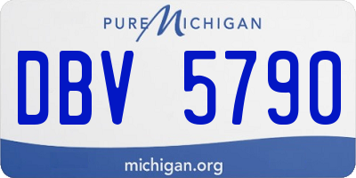 MI license plate DBV5790