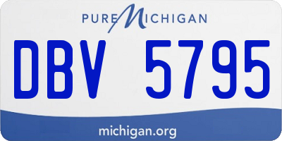 MI license plate DBV5795