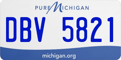 MI license plate DBV5821