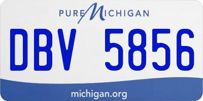 MI license plate DBV5856