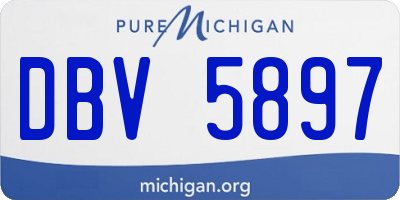 MI license plate DBV5897