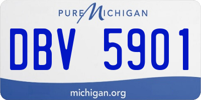 MI license plate DBV5901