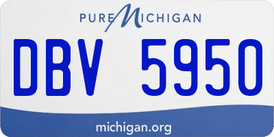MI license plate DBV5950