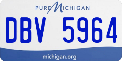 MI license plate DBV5964