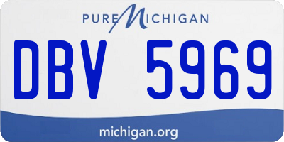 MI license plate DBV5969
