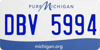 MI license plate DBV5994
