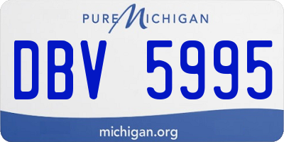MI license plate DBV5995