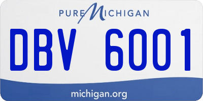 MI license plate DBV6001