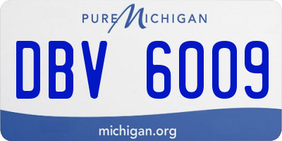 MI license plate DBV6009