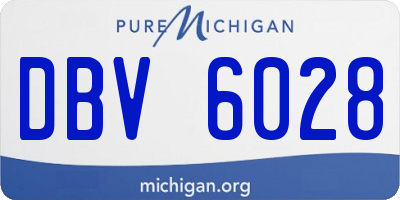 MI license plate DBV6028