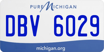 MI license plate DBV6029