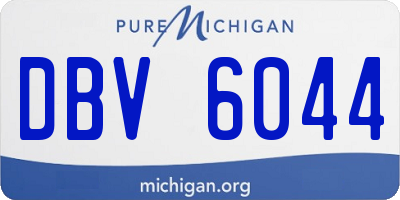 MI license plate DBV6044