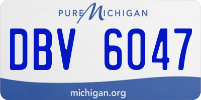 MI license plate DBV6047