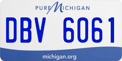 MI license plate DBV6061