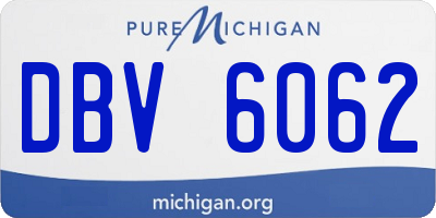 MI license plate DBV6062