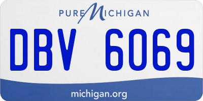 MI license plate DBV6069