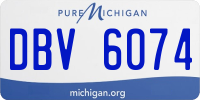 MI license plate DBV6074