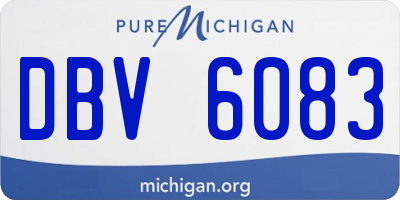 MI license plate DBV6083