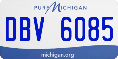 MI license plate DBV6085